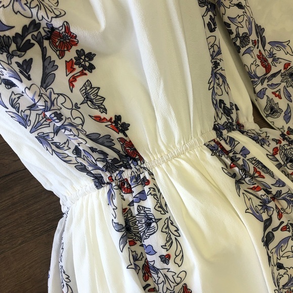 BOOHOO MAXI THREE QUARTERS SLEEVES ELASTIC WAIST ROUND NECK ELASTIC NECK LINE 4 - Picture 9 of 10